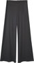 Black Rib Pant In Black - Black