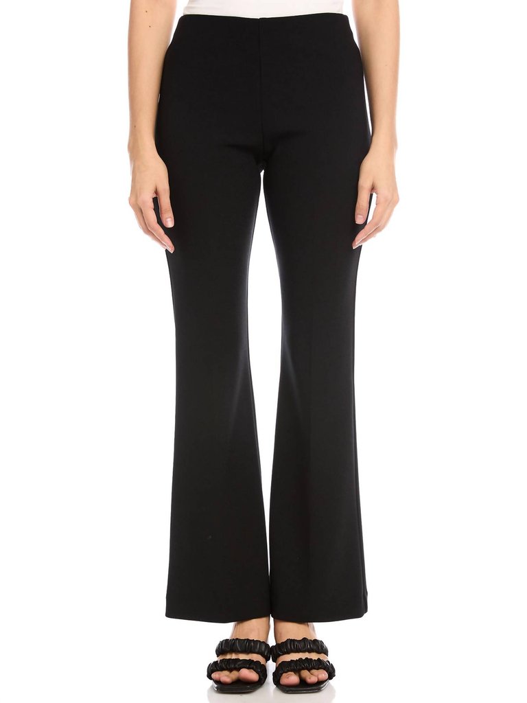 Bootcut Pants In Black - Black