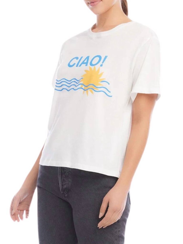 Ciao Tee Top In White