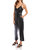 Cropped Jumpsuit In Black - Black