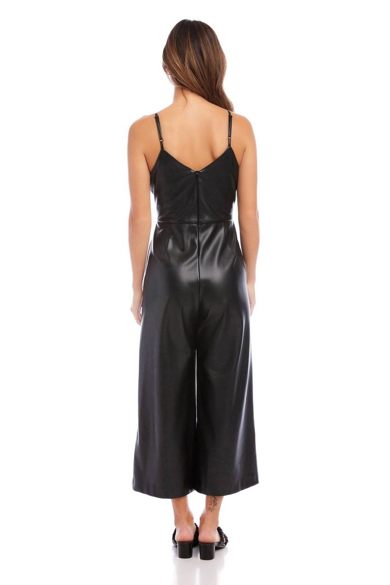 Cropped Jumpsuit In Black