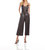 Cropped Jumpsuit In Brown - Brown