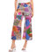 Cropped Print Pants In Multi - Multi