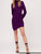 Drape Front Dress In Magenta