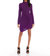 Drape Front Dress In Magenta - Magenta