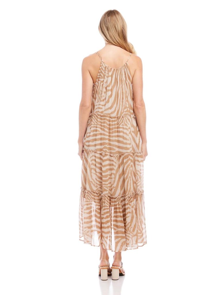 Josephine Dress In Desert Zebra