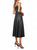 Lana Faux Leather Dress In Black