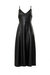 Lana Faux Leather Dress In Black - Black