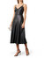 Lana Faux Leather Dress In Black