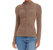 Ruched Front Long Sleeve Top In Copper - Copper