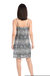 Sequin Slip Dress In Grey