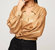 Sloane Wrap Shirt In Camel - Camel