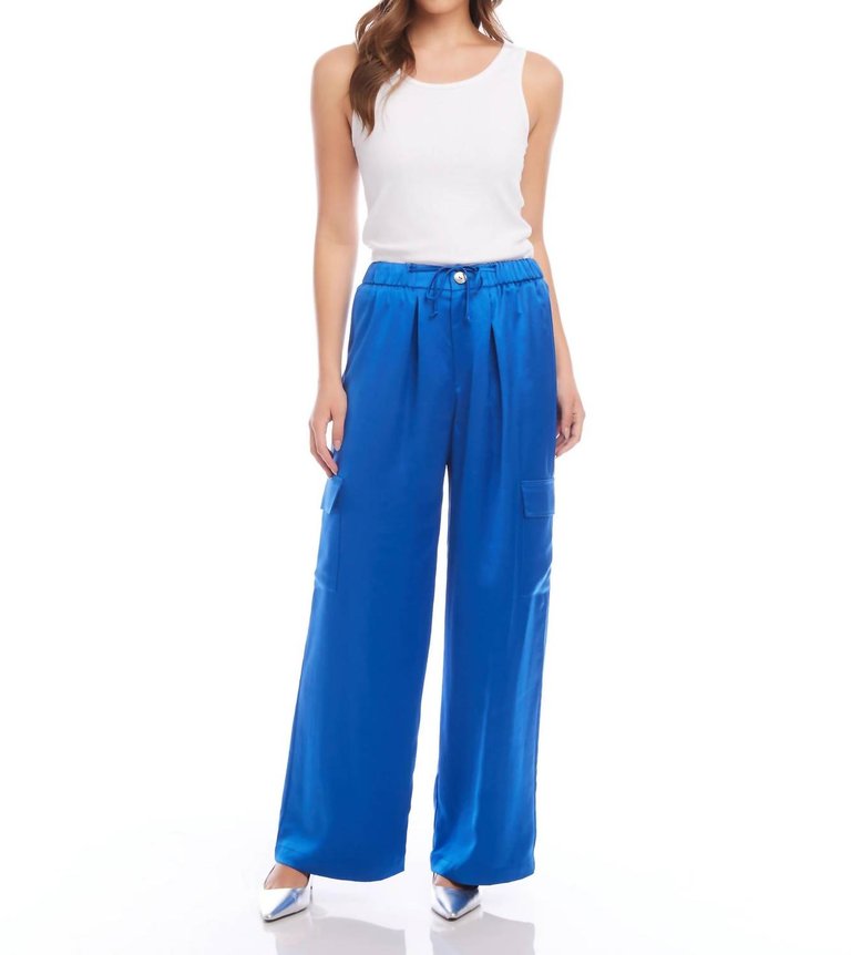 Sofi Pants In Sapphire Blue - Sapphire Blue