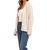 Textured Knit Cardigan In Natural