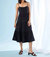 Tie-Back Midi Dress In Black - Black