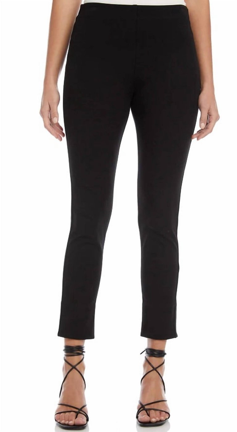 Women's Ankle Slit Pant In Black