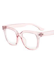 Draper Blue Light Blocking Glasses - Transparent Pink