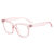 Draper Blue Light Blocking Glasses - Transparent Pink