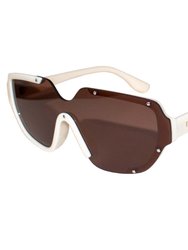 Jolie Polarized Sunglasses - Brown/Cream