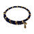 Mia Wrap Bracelet - Navy - Gold