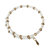 Mia Wrap Bracelet - White - Gold