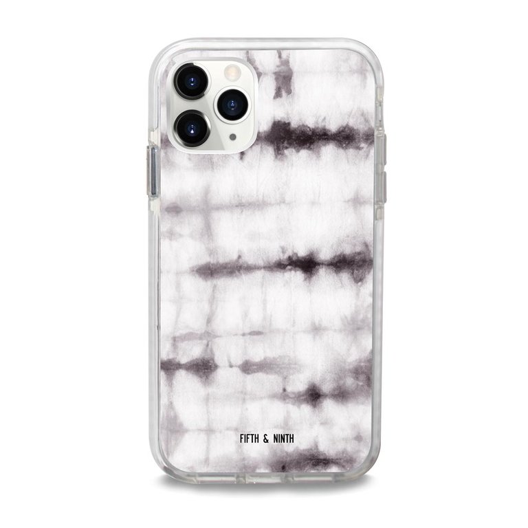 Noir iPhone Case - Gray Tie Dye