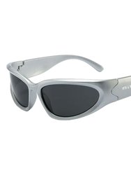 Racer Sunglasses - Silver/Black