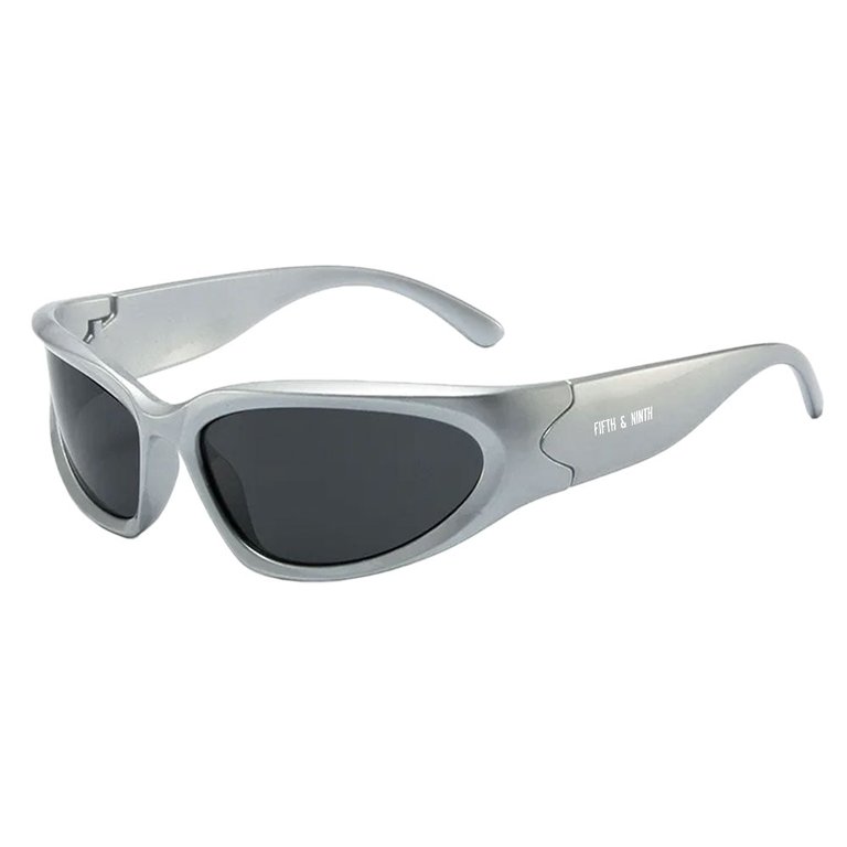 Racer Sunglasses - Silver/Black