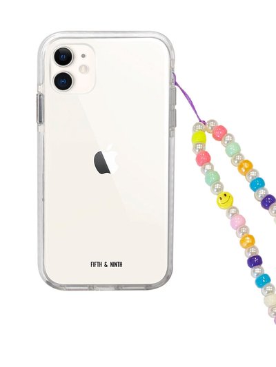 Fifth & Ninth Rainbow Pearl Beaded Phone Charm product