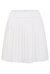 Alexis Silk Pleated Mini Skirt - Light Ivory