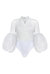 Melanie Puff-Sleeve Bodysuit - White