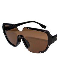Jolie Polarized Sunglasses - Brown/Black