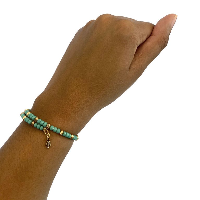 Mia Wrap Bracelet - Teal