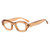 Oslo Blue Light Glasses - Transparent Tan