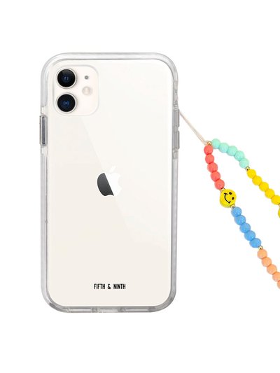 Fifth & Ninth Pastel Smiles Beaded Phone Charm product