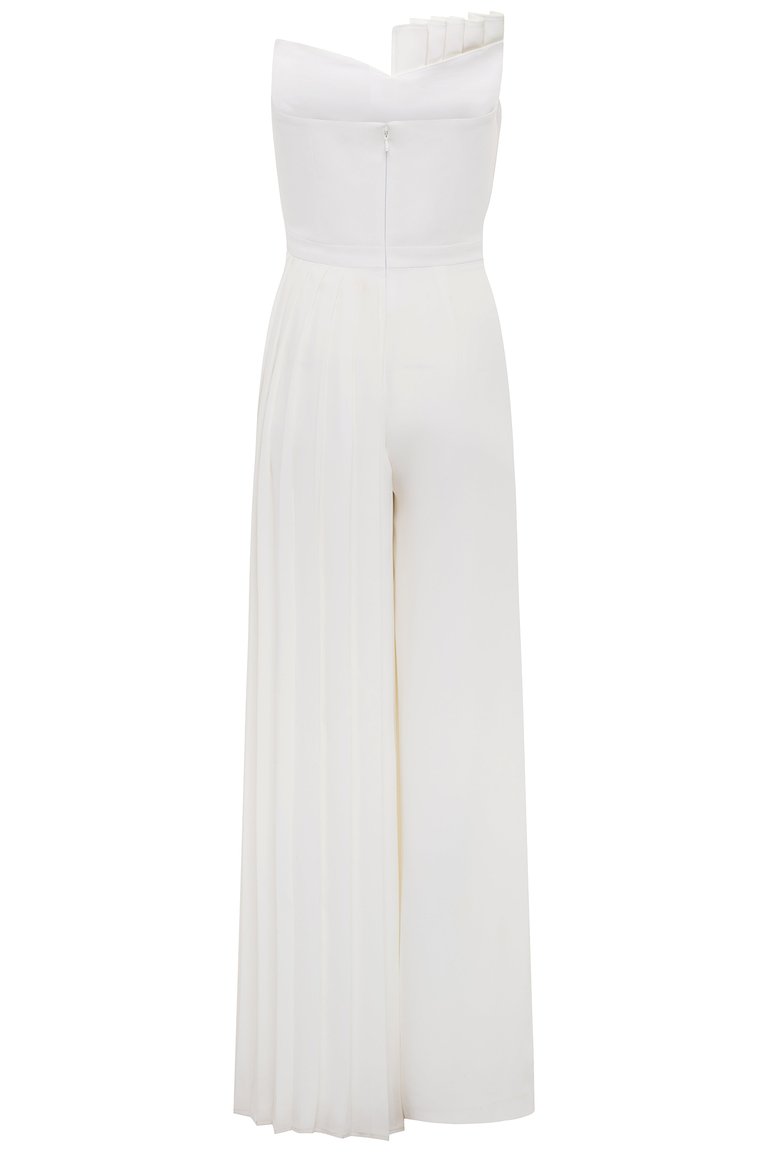 Destiny Pleated Bridal Jumpsuit