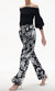 Hadley Pant In Porcelain Floral Black