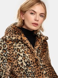 Louvre Crop Faux Fur Jacket