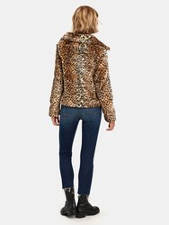 Louvre Crop Faux Fur Jacket