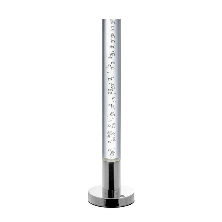 Acrylic Cylinder Table Lamp - 1 Light With Touch Switch