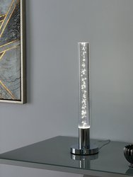 Acrylic Cylinder Table Lamp - 1 Light With Touch Switch