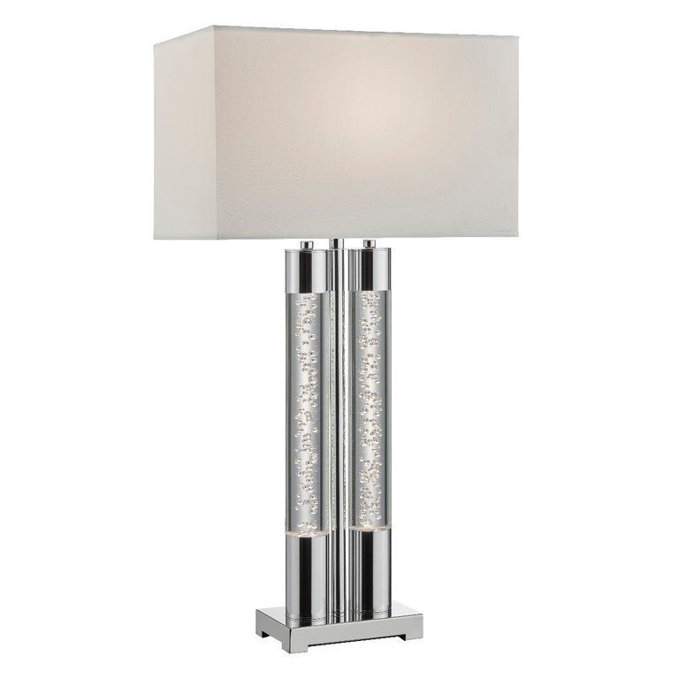 Acrylic Table Lamp - Chrome