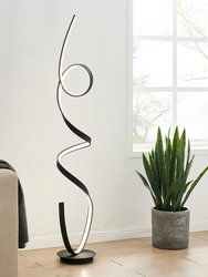 Amsterdam LED Matte Black 63" Floor Lamp - Dimmable