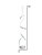 Amsterdam LED Silver 63" Floor Lamp, Dimmable