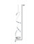 Amsterdam LED Silver 63" Floor Lamp, Dimmable