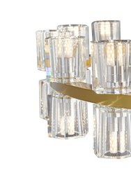 Anderson 36 Light, 36"D Chandelier, Crystal & Gold