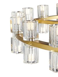 Anderson 36 Light, 36"D Chandelier, Crystal & Gold