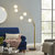 Anechdoche 5 Lights Gold and White Floor Lamp