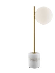 Anechdoche Gold And White Table Lamp