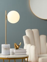 Anechdoche Gold And White Table Lamp